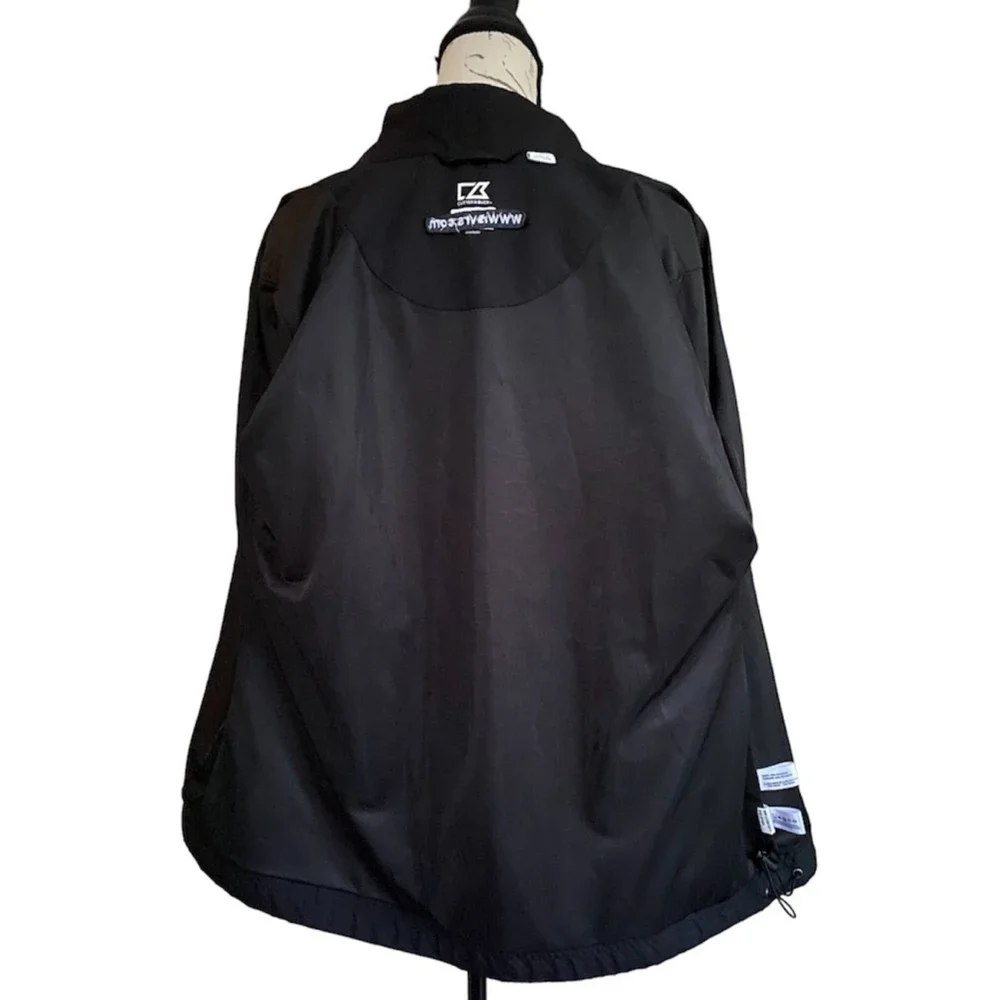 Cutter & Buck Men's WeatherTec Jacket Black Size XL/TG with S Logo Embroidery - Picture 4 of 9